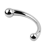 8 Inch C-Shape Stainless Steel Butt Plug