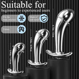 Three-piece set of curved metal insertables with secure, flared bases and jewels
