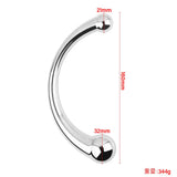 8 Inch C-Shape Stainless Steel Butt Plug