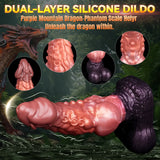Fantasy mythical beast adult toy with detailed dragon scale textures and a prominent bulbous knot