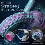22 inch fantasy tentacle dildo with curved shape and detailed octopus suction cups