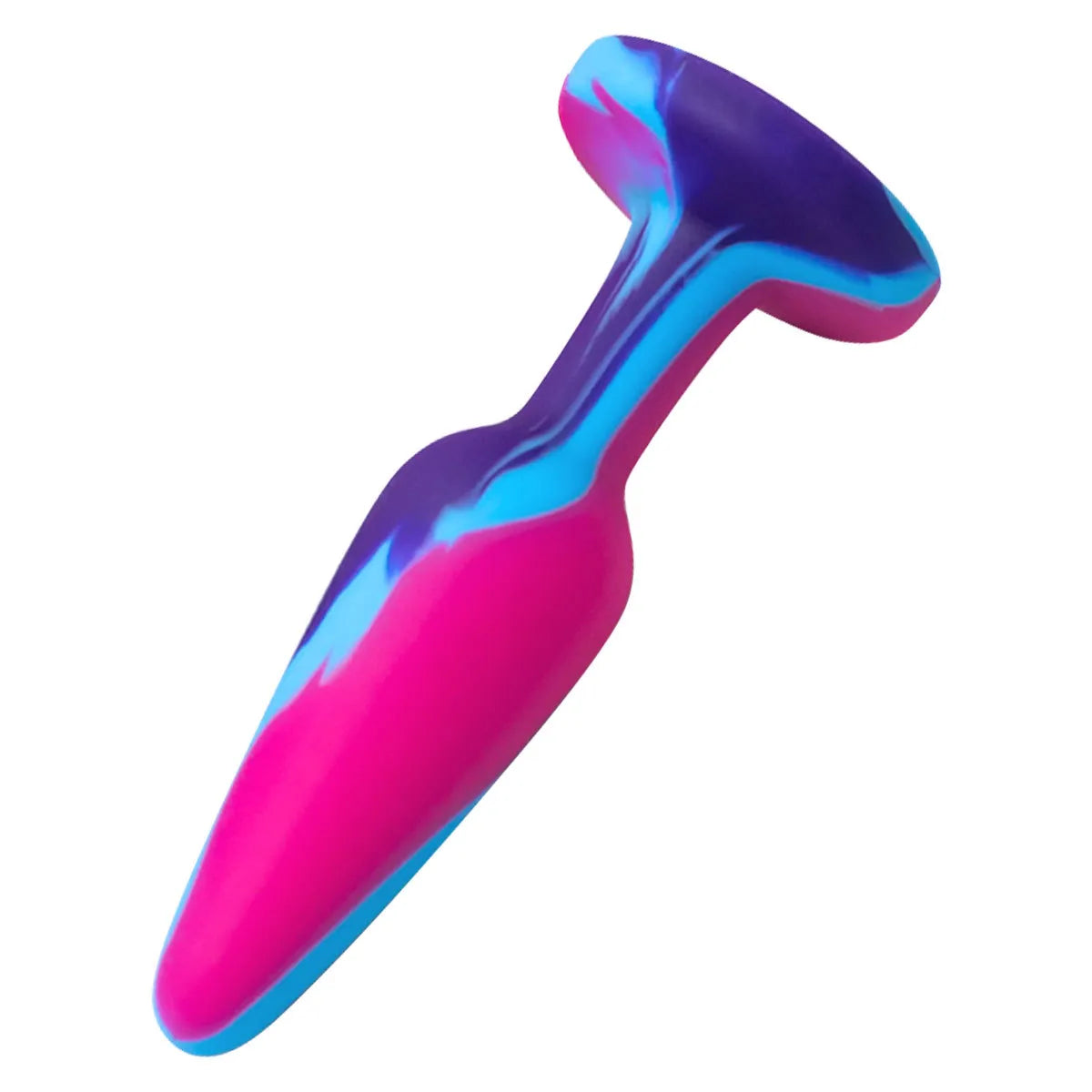 Small, medium, and large tapered silicone anal plugs designed for progressive beginner training