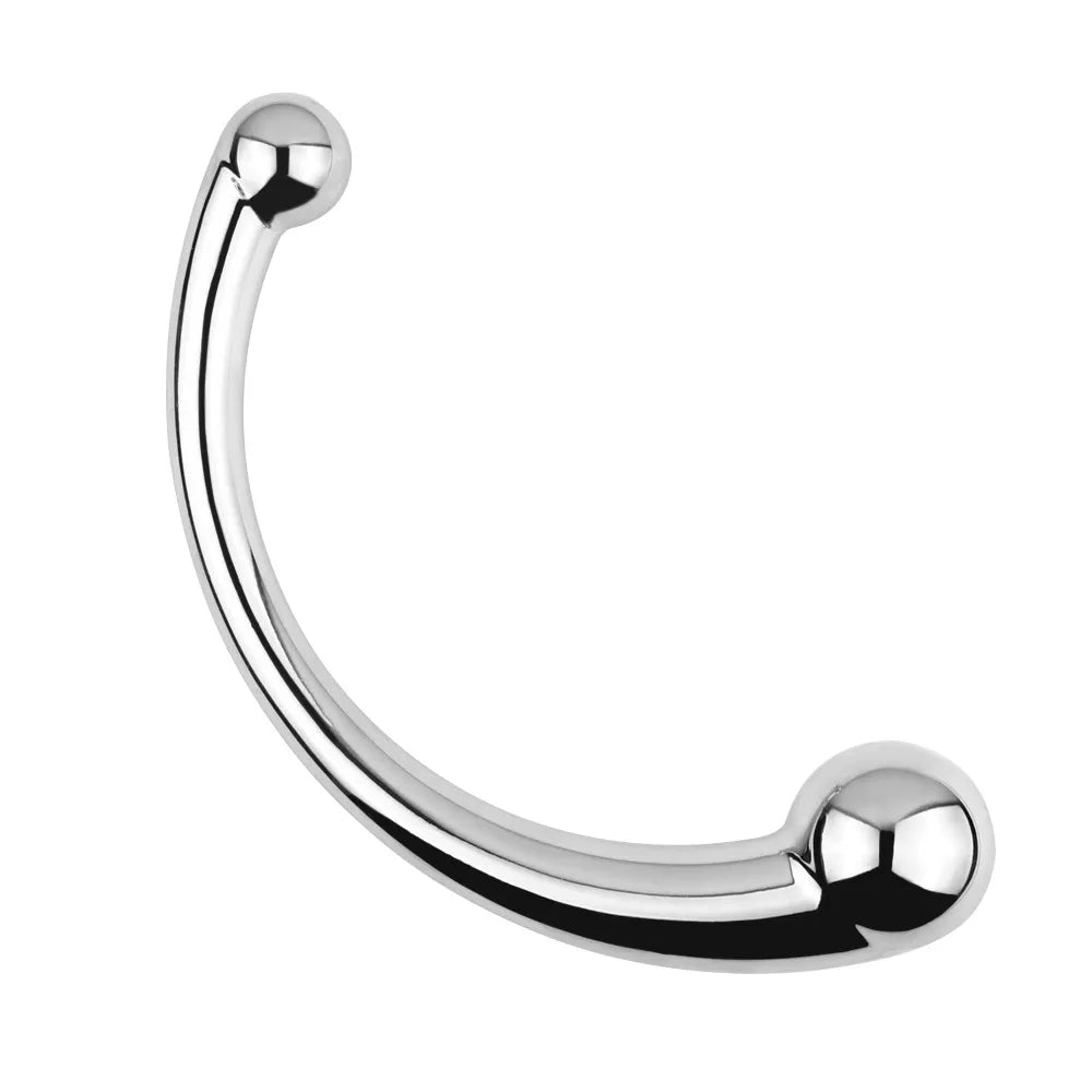 8 Inch C-Shape Stainless Steel Butt Plug