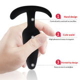 Beginner-friendly black silicone plug set with secure anchor-shaped handles