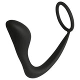 Two minimalist, ergonomic black toys with dynamic, flowing shapes for intimate use