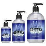 Gentle water based lubricant shown in three pump bottle sizes